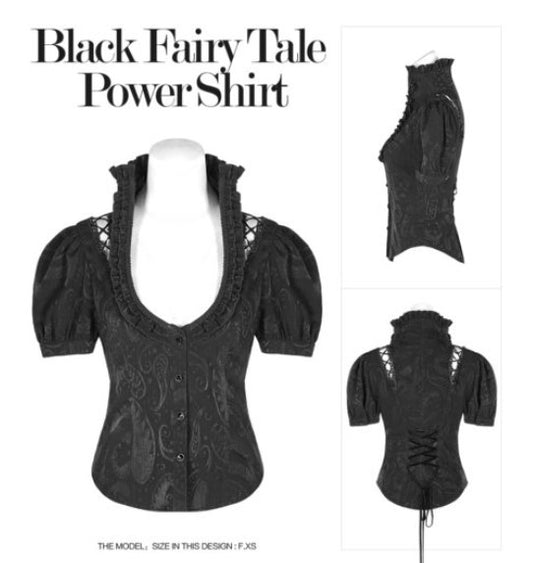 Black Fairy Tale Power Shirt