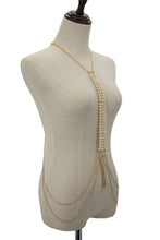 Load image into Gallery viewer, Body Chain Pearl &amp; Tassels
