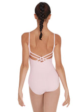 Load image into Gallery viewer, Child V-Neck Cami Leotard with Criss-Cross Lower Back
